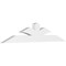 Ekena Millwork Richland Architectural Grade PVC Gable Bracket, 84"W x 17 1/2"H x 4"D x 6"F, 5/12 Pitch GBP084X18X0406RIC00 - alternate 1